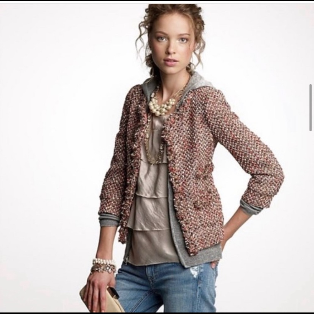 J. CREW COLLECTION | Nubby French Tweed Jacket | Pockets Women’s Blazer